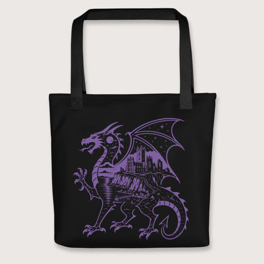 Black Whitby Wyrm Bag - history buff gift by HistoHead