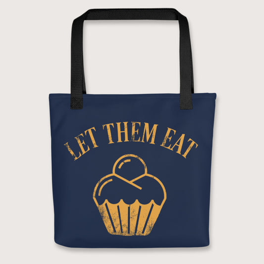 Black Let Them Eat Cake Bag - history buff gift by HistoHead