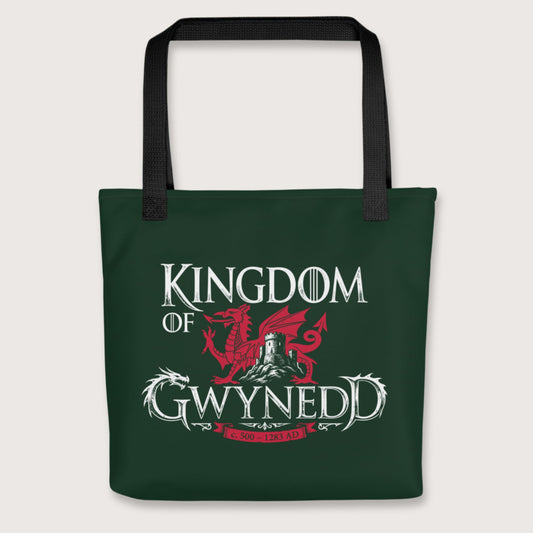 Black Kingdom of Gwynedd Bag - history buff gift by HistoHead