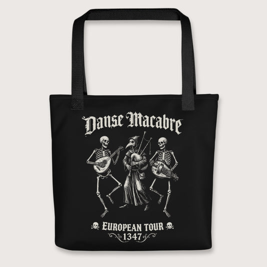 Black Danse Macabre European Tour Bag - history buff gift by HistoHead