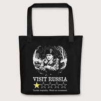 Black Napoleon Visit Russia Review Bag - history buff gift by HistoHead