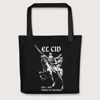 Black El Cid Prince of Valencia Bag - history buff gift by HistoHead