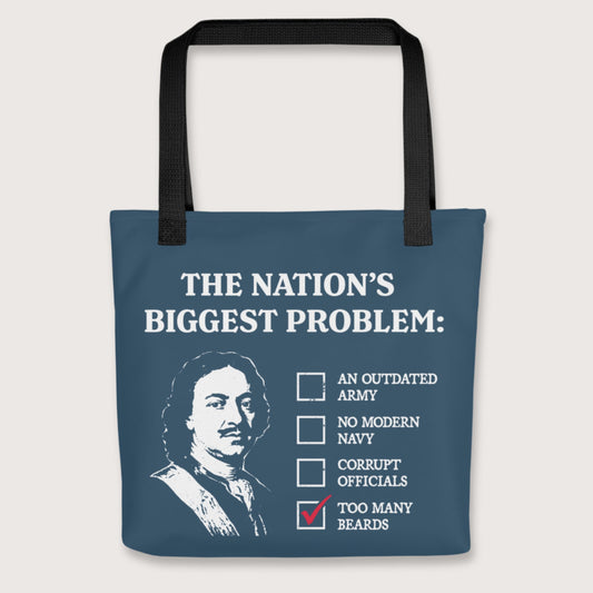 Black Peter the Great's Beard Tax Bag - history buff gift by HistoHead