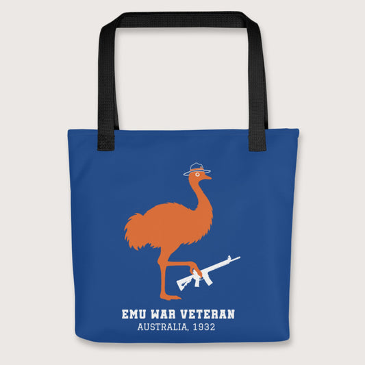 Black Emu War Veteran Bag - history buff gift by HistoHead