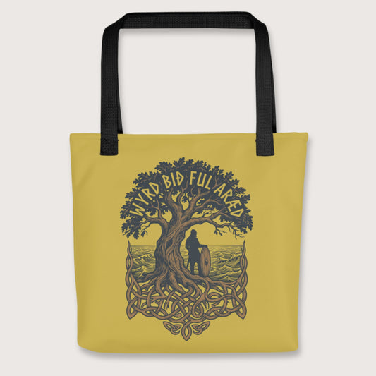 Black Old English Fate Is Inexorable Bag - history buff gift by HistoHead