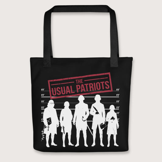 Black The Usual Patriots Bag - history buff gift by HistoHead