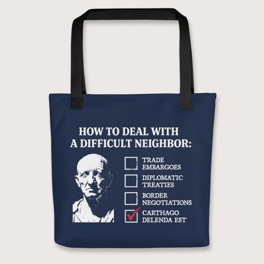 Black Cato's Foreign Policy Bag - history buff gift by HistoHead