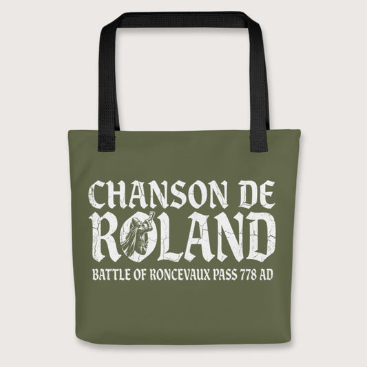 Black Chanson de Roland Battle of Roncevaux Bag - history buff gift by HistoHead