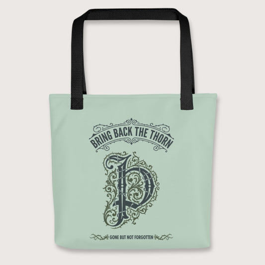 Black Bring Back the Thorn Letter Bag - history buff gift by HistoHead