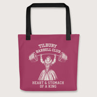 Black Elizabeth I Tilbury Barbell Club Bag - history buff gift by HistoHead