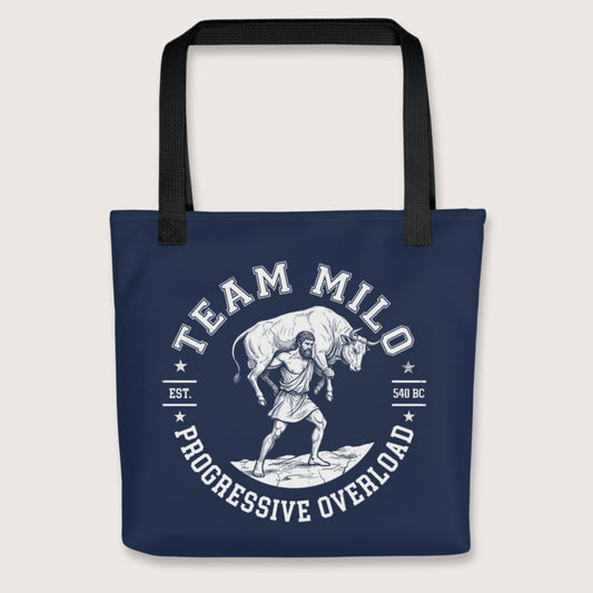 Black Team Milo Bag - history buff gift by HistoHead