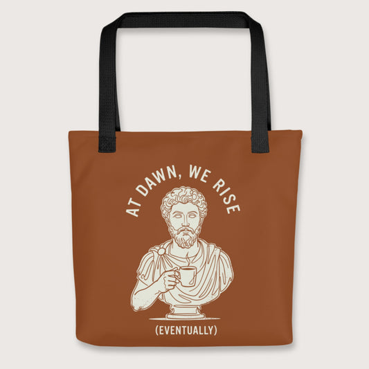 Black At Dawn We Rise Bag - history buff gift by HistoHead