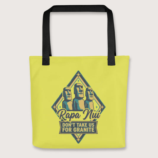 Black Rapa Nui Moai Bag - history buff gift by HistoHead