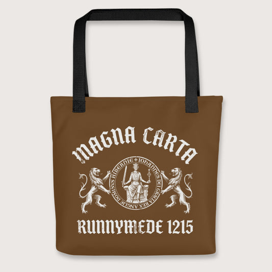 Black Magna Carta King John Seal Bag - history buff gift by HistoHead