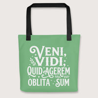 Black Latin I Came I Saw I Forgot I Was Doing (Feminine Version) Bag - history buff gift by HistoHead