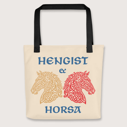 Black Hengist and Horsa Bag - history buff gift by HistoHead
