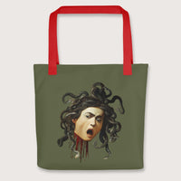 Red Medusa by Caravaggio Bag - history buff gift by HistoHead