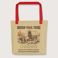 Red Oregon Trail Tours Review Bag - history buff gift by HistoHead