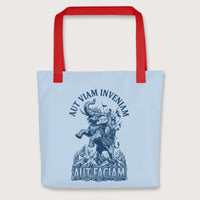 Red Aut Viam Inveniam Hannibal Quote Bag - history buff gift by HistoHead