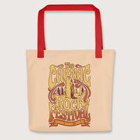 Red Carnac Rock Festival Bag - history buff gift by HistoHead