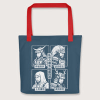 Red Sengoku Four Legends Bag - history buff gift by HistoHead