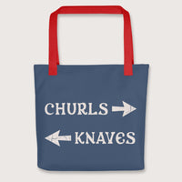 Red Churls or Knaves Bag - history buff gift by HistoHead