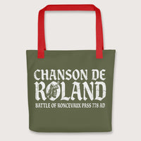 Red Chanson de Roland Battle of Roncevaux Bag - history buff gift by HistoHead