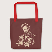 Red Lincoln's Cats Bag - history buff gift by HistoHead