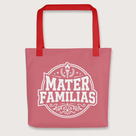 Red Mater Familias Latin Bag - history buff gift by HistoHead