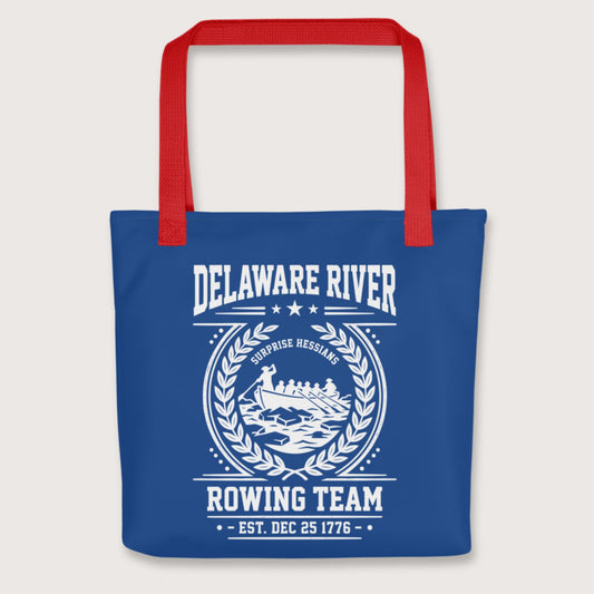 Red Delaware River Rowing Team Bag - history buff gift by HistoHead