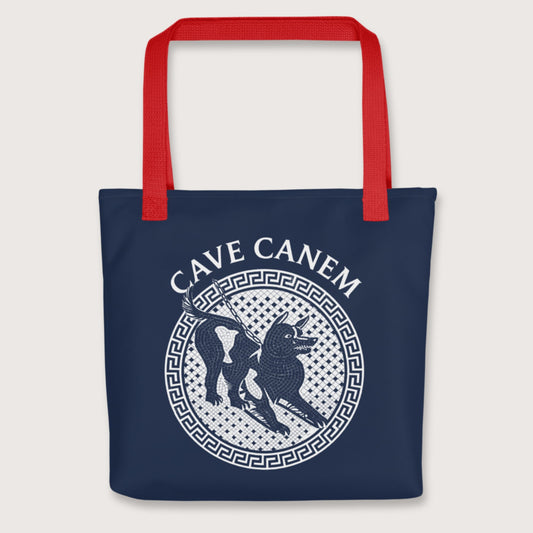 Red Cave Canem Bag - history buff gift by HistoHead