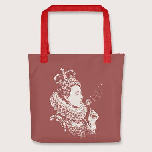 Red Elizabeth I Blowing Wishes Bag - history buff gift by HistoHead
