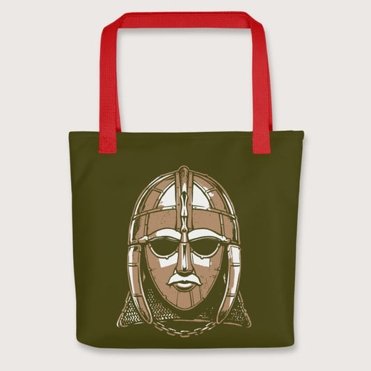 Red Sutton Hoo Helmet Bag - history buff gift by HistoHead