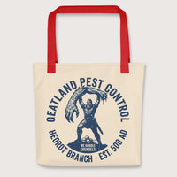 Red Geatland Pest Control Bag - history buff gift by HistoHead