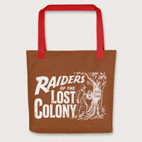 Red Raiders of the Lost Colony Bag - history buff gift by HistoHead