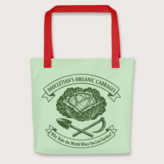 Red Diocletian's Cabbage Bag - history buff gift by HistoHead