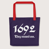 Red 1692 Witch Trials Bag - history buff gift by HistoHead