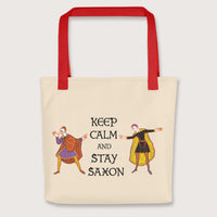 Red Harold Godwinson Keep Calm and Stay Saxon Bag - history buff gift by HistoHead
