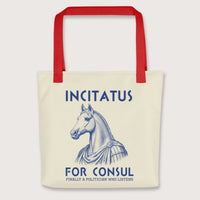Red Incitatus For Consul Bag - history buff gift by HistoHead
