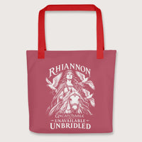 Red Rhiannon Uncatchable Unavailable Unbridled Bag - history buff gift by HistoHead