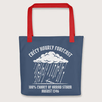 Red Crecy Arrow Storm Forecast Bag - history buff gift by HistoHead