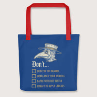 Red Plague Doctor Advice Bag - history buff gift by HistoHead