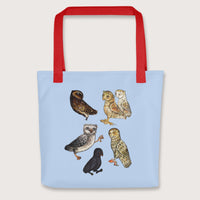 Red Weird Medieval Owls Bag - history buff gift by HistoHead