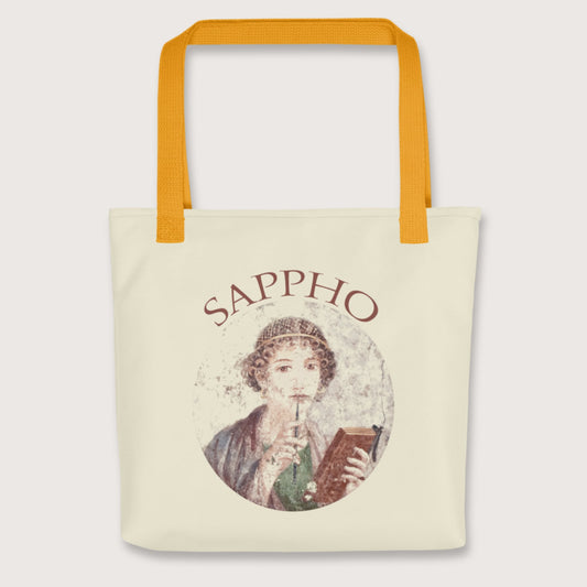 Yellow Sappho Bag - history buff gift by HistoHead