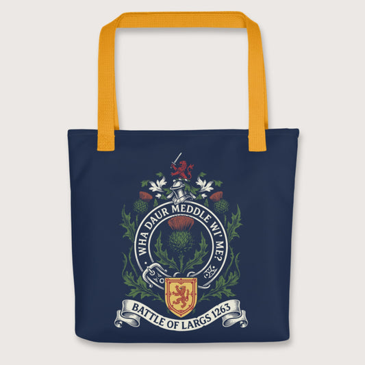 Yellow Scotland Battle of Largs 1263 Bag - history buff gift by HistoHead