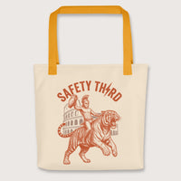Yellow Gladiator Safety Third Bag - history buff gift by HistoHead