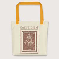 Yellow Carpe Diem Skeleton Bag - history buff gift by HistoHead