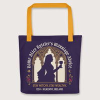 Yellow Alice Kyteler's Marriage Advice Bag - history buff gift by HistoHead