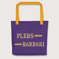 Yellow Mosaic Plebs or Barbari Bag - history buff gift by HistoHead