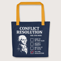 Yellow Robespierre's Conflict Resolution Bag - history buff gift by HistoHead
